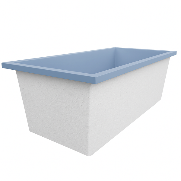 Omnitub Deluxe Plus 1800 x 800 handmade UK deep soaking tub 600mm depth rectangular - finish and texture 3