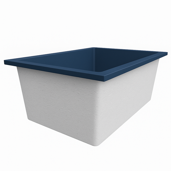 Omnitub Solo Plus 1250 x 1050 handmade UK deep soaking tub 600mm depth wide rectangular - additional view 3