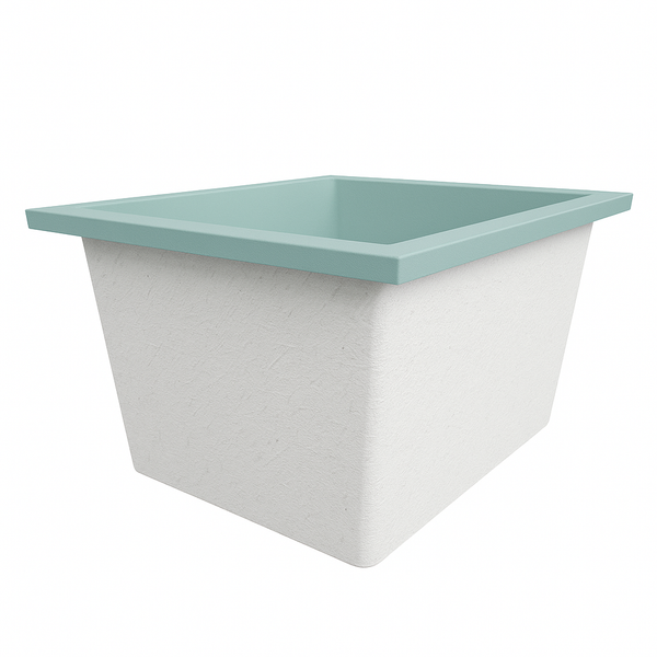 Omnitub Solo Extra 1150 x 900 handmade UK deep soaking tub 600mm depth rectangular - product detail 4