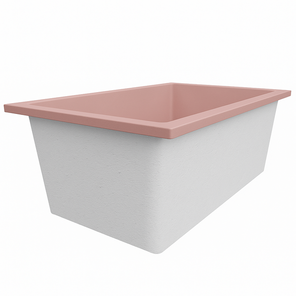 Omnitub Solo Plus 1250 x 1050 handmade UK deep soaking tub 600mm depth wide rectangular - product overview 3