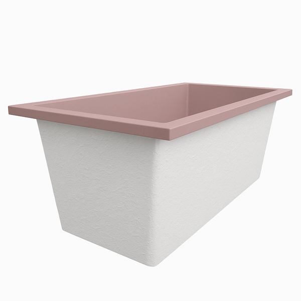 Omnitub Solo Extreme 1600 x 800 handmade UK deep soaking tub 600mm depth rectangular - product overview 3