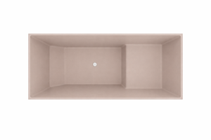 Baignoire à assise profonde 1100 L x 700 W x 1000 H Baignoire de trempage japonaise d'Omnitub