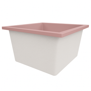 Deep Bathtub 1050 L x 1050 W x 600 Soaking Depth Handmade by Omnitub