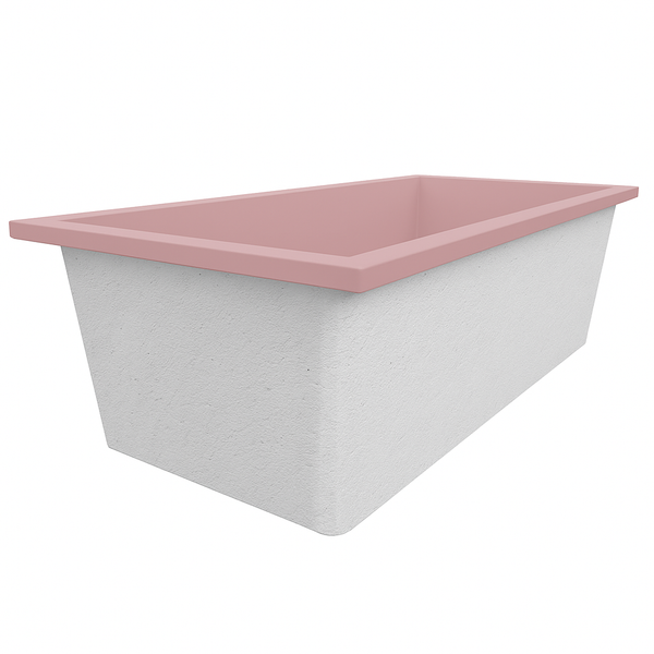 Omnitub 1900 x 900 UK deep soaking tub 600mm depth rectangular - styled setting 2