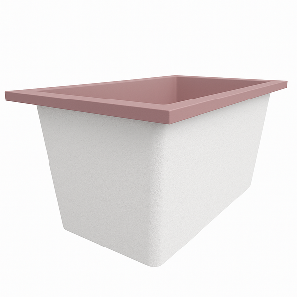 Omnitub Solo Supreme 1250 x 850 UK deep soaking tub 600mm depth rectangular - finish and texture 3