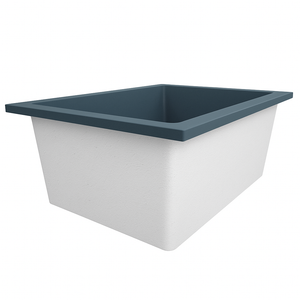 Omnitub Solo Extreme 1600 x 1050 handmade UK deep soaking tub 600mm depth wide rectangular - alternate angle 4