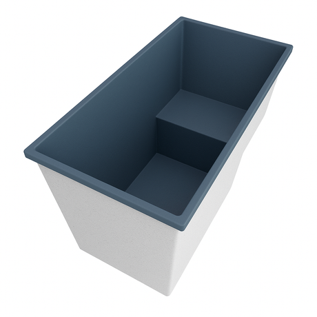 Deep Bathtub With Seat 1495 L x 800 W x 1000 Depth Handmade by Omnitub