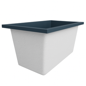 Omnitub 1250 x 750 Deep Soaking Bathtub – 600mm Internal Depth – Rectangular
