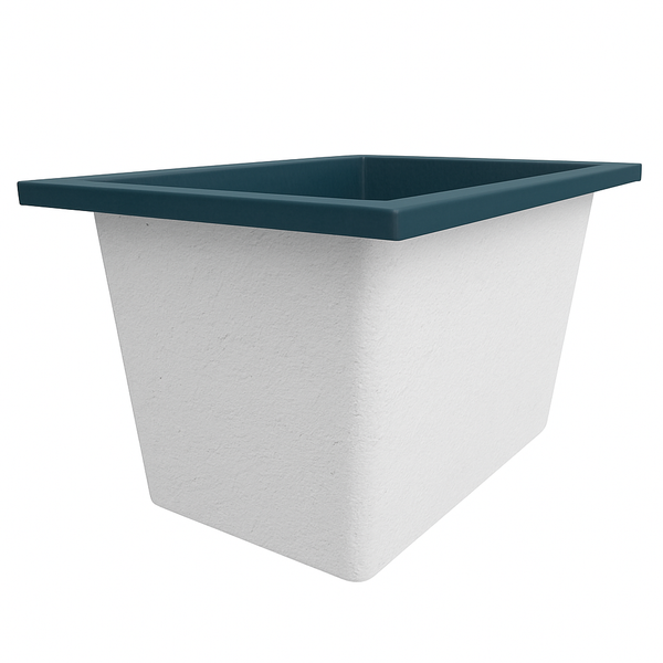 Omnitub Solo Max 1050 x 800 handmade UK deep soaking tub 600mm depth rectangular - finish and texture 3