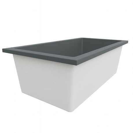 Deep Bathtub 1750 L x 950 W x 600 Soaking Depth Handmade by Omnitub