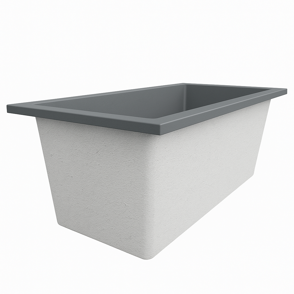 1600 x 800 Deep Soaking Tub – 600mm Depth – Rectangular – Omnitub