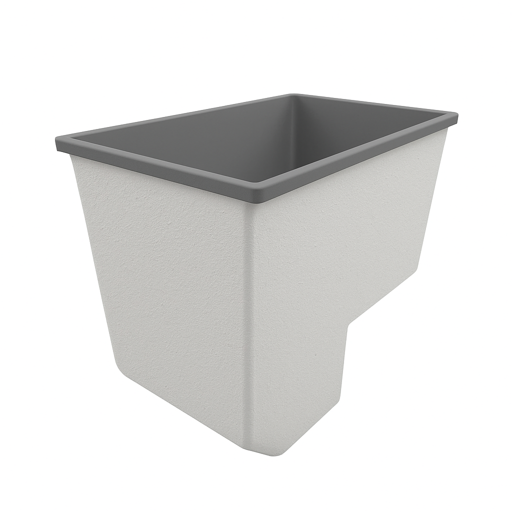Deep Bathtub With Seat 1100 L x 700 W x 1000 Depth Handmade by Omnitub