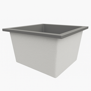 Deep Bathtub 1050 L x 1050 W x 600 Soaking Depth Handmade by Omnitub