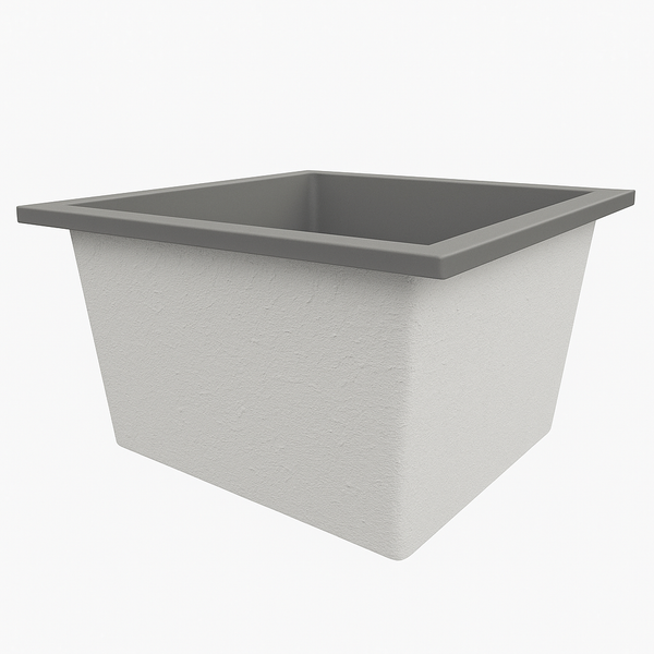 Omnitub Duo Square 1050 x 1050 deep soaking tub 600mm depth square - bathroom installation 3