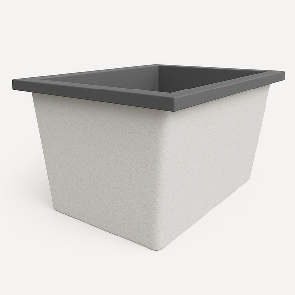 Omnitub Solo Extra 1150 x 900 handmade UK deep soaking tub 600mm depth rectangular - colour detail 4