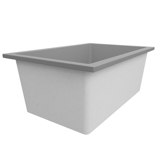 Omnitub Solo Plus 1250 x 1050 handmade UK deep soaking tub 600mm depth wide rectangular - gallery image 3