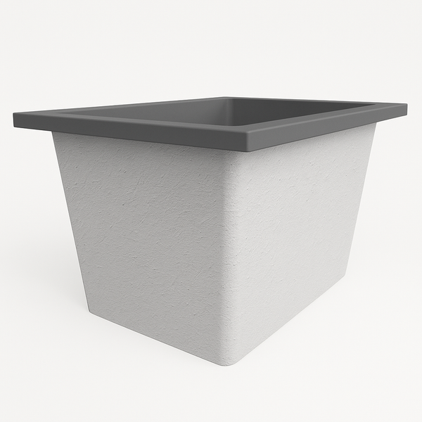 Omnitub Solo Max 1050 x 800 handmade UK deep soaking tub 600mm depth rectangular - bathroom installation 3