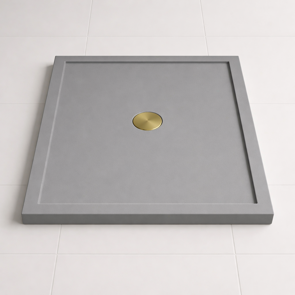 Omnitub 740 × 590 Rectangular Shower Tray – 35mm Slim Non-Slip - main product view 2