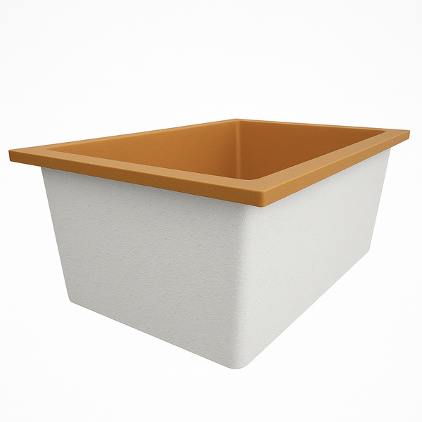 Omnitub Solo Plus 1250 x 1050 handmade UK deep soaking tub 600mm depth wide rectangular - main product view 4