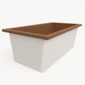 Deep Bathtub 1750 L x 950 W x 600 Soaking Depth Handmade by Omnitub