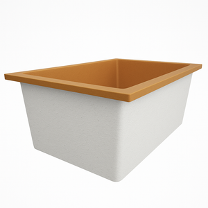 Omnitub Solo Extreme 1600 x 1050 handmade UK deep soaking tub 600mm depth wide rectangular - colour detail 4