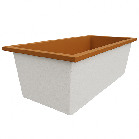 Deep Bathtub 1900 L x 900 W x 600 Soaking Depth Handmade by Omnitub