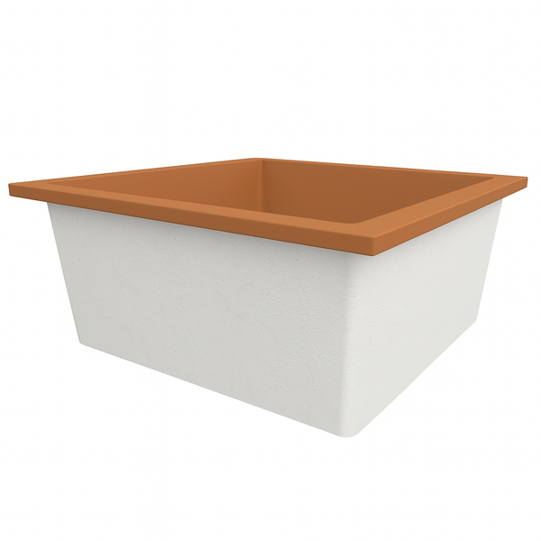 Omnitub 1200 x 1200 deep soaking tub 600mm depth square - close-up detail 3