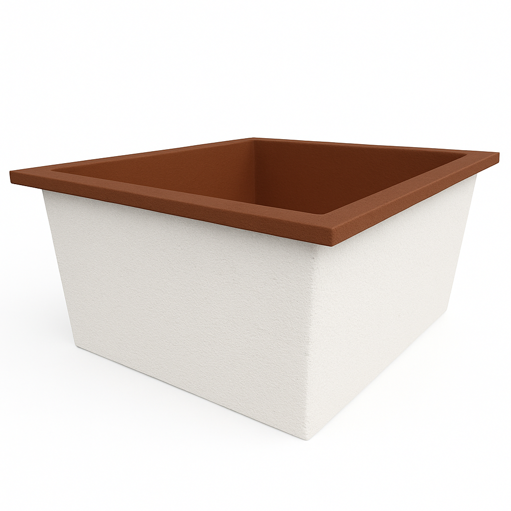 1400 L x 1200 W x 625 H. Bain profond. Omnitub Duo Flow