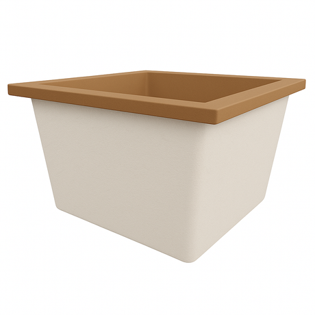 1050 L x 1050 W x 625 H. Petite baignoire profonde. Omnitub Duo