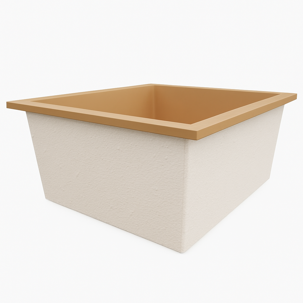 1400 L x 1200 W x 625 H. Bain profond. Omnitub Duo Flow