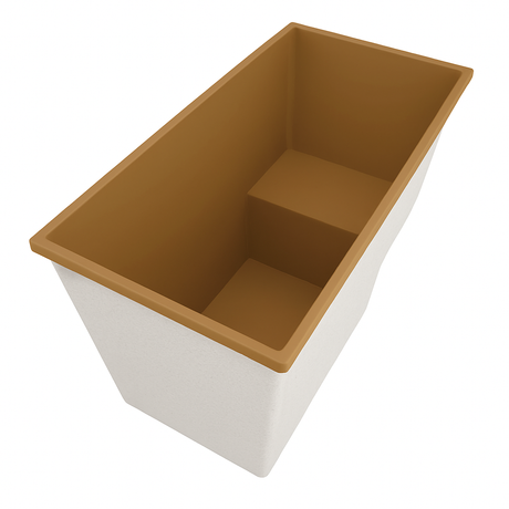 Deep Bathtub With Seat 1495 L x 800 W x 1000 Depth Handmade by Omnitub