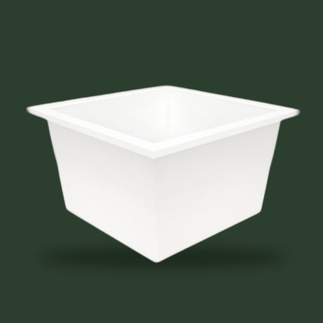 1050 x 1050 Deep Whirlpool Bath by Omnitub — three-quarter