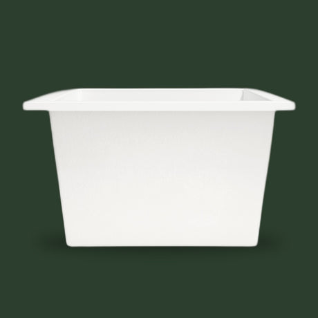 1050 x 1050 Deep Whirlpool Bath by Omnitub — side profile