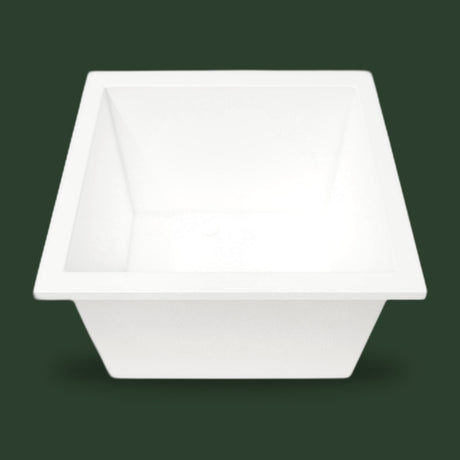 1050 x 1050 Deep Whirlpool Bath by Omnitub — end view