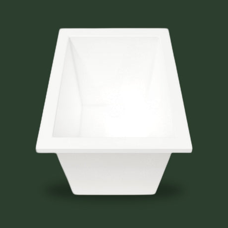 1050 x 750 Deep Whirlpool Bath by Omnitub — end view