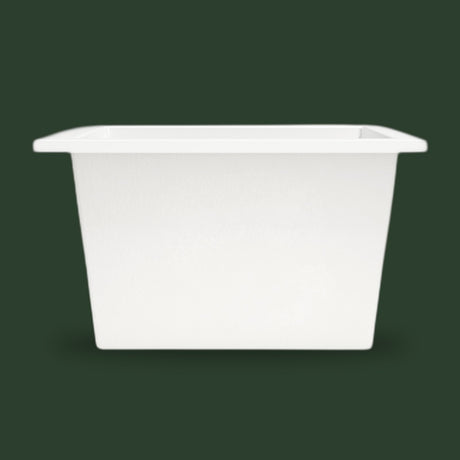 1050 x 800 Deep Whirlpool Bath by Omnitub — side profile