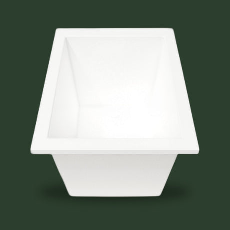 1050 x 800 Deep Whirlpool Bath by Omnitub — end view