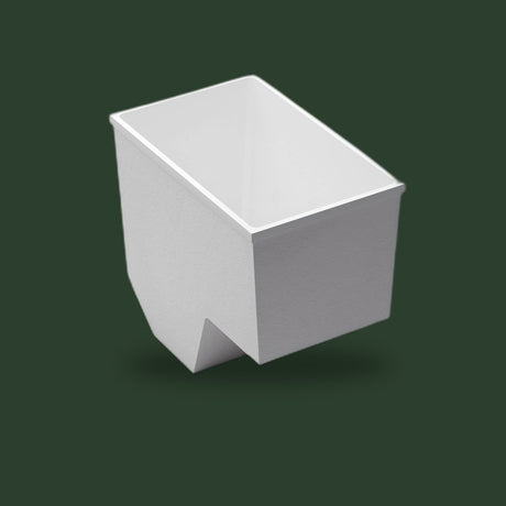 1100 x 700 Deep Seated Whirlpool Bath by Omnitub — quarter view
