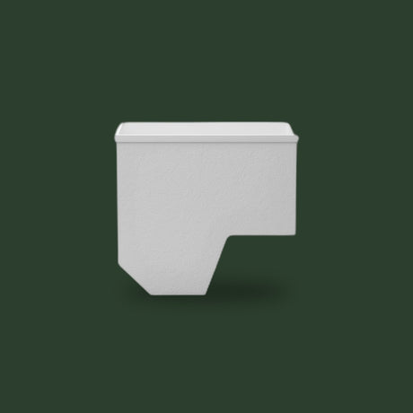 1100 x 700 Matte Deep Seated Whirlpool Bath by Omnitub — side profile