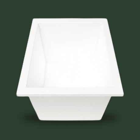 1150 x 900 Deep Whirlpool Bath by Omnitub — end view