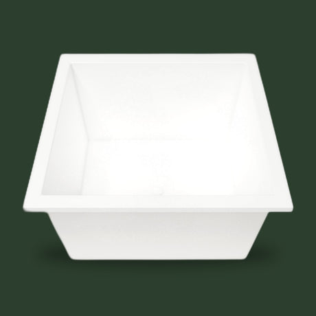 1200 x 1200 Deep Whirlpool Bath by Omnitub — end view