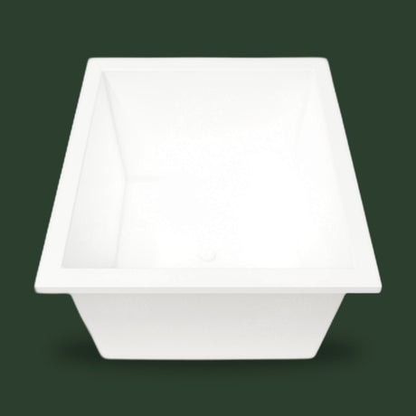 1250 x 1050 Deep Whirlpool Bath by Omnitub — end view