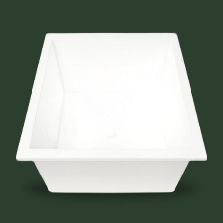 1400 x 1200 Deep Whirlpool Bath by Omnitub — end view