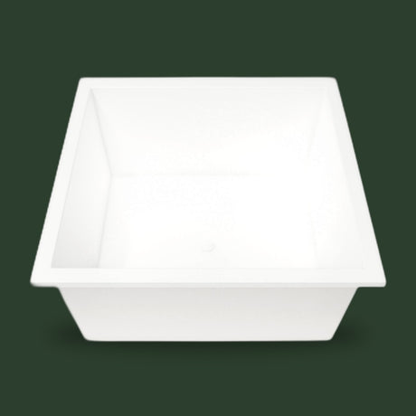 1400 x 1400 Deep Whirlpool Bath by Omnitub — end view