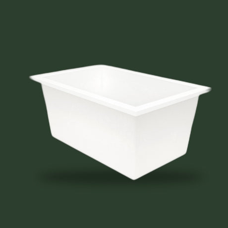 1400 x 900 Deep Whirlpool Bath by Omnitub — three-quarter