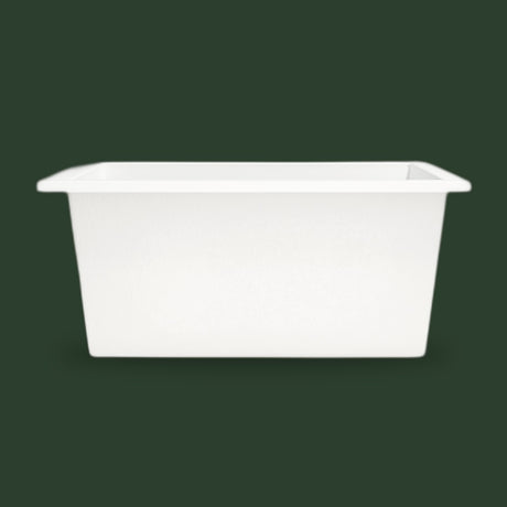 1400 x 900 Deep Whirlpool Bath by Omnitub — side profile