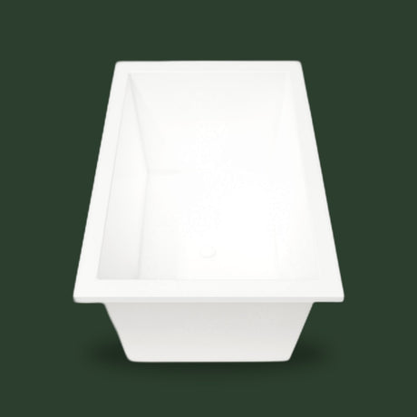 1400 x 900 Deep Whirlpool Bath by Omnitub — end view