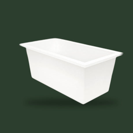 1500 x 800 Deep Whirlpool Bath by Omnitub — three-quarter