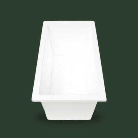 1500 x 800 Deep Whirlpool Bath by Omnitub — end view