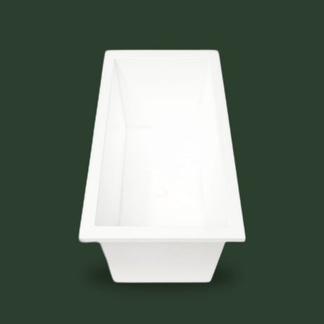 1600 x 800 Deep Whirlpool Bath by Omnitub — end view
